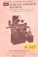 Kent-Kent KGS-200, 250H & 250AH, Surface Grinding, Instructions and Parts Manual-KGS-KGS-200-KGS-250AH-KGS-250H-01